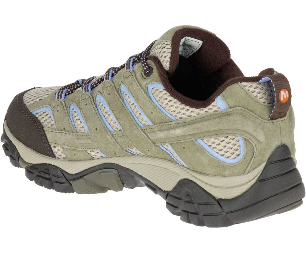 Merrell Hiking Shoes Olive - Moab 2 Waterproof - Womens 60DCYAGIU